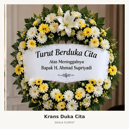 Krans Bunga Duka Larangan